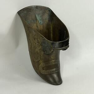 Early Spanish Colonial Conquistador Solid Brass Stirrups Antique Vintage Unique